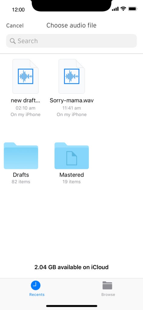 Choose a file