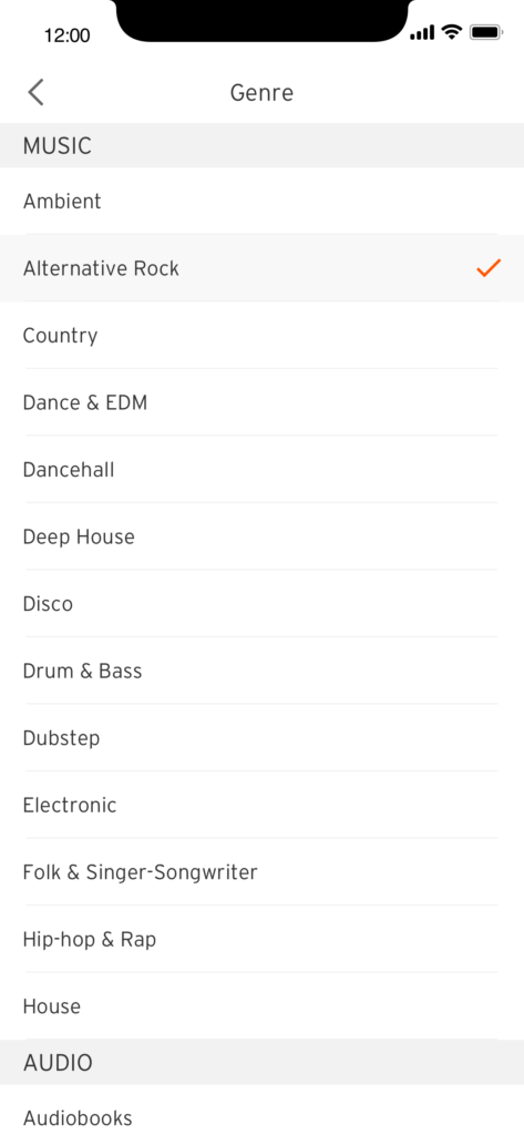 Select a genre