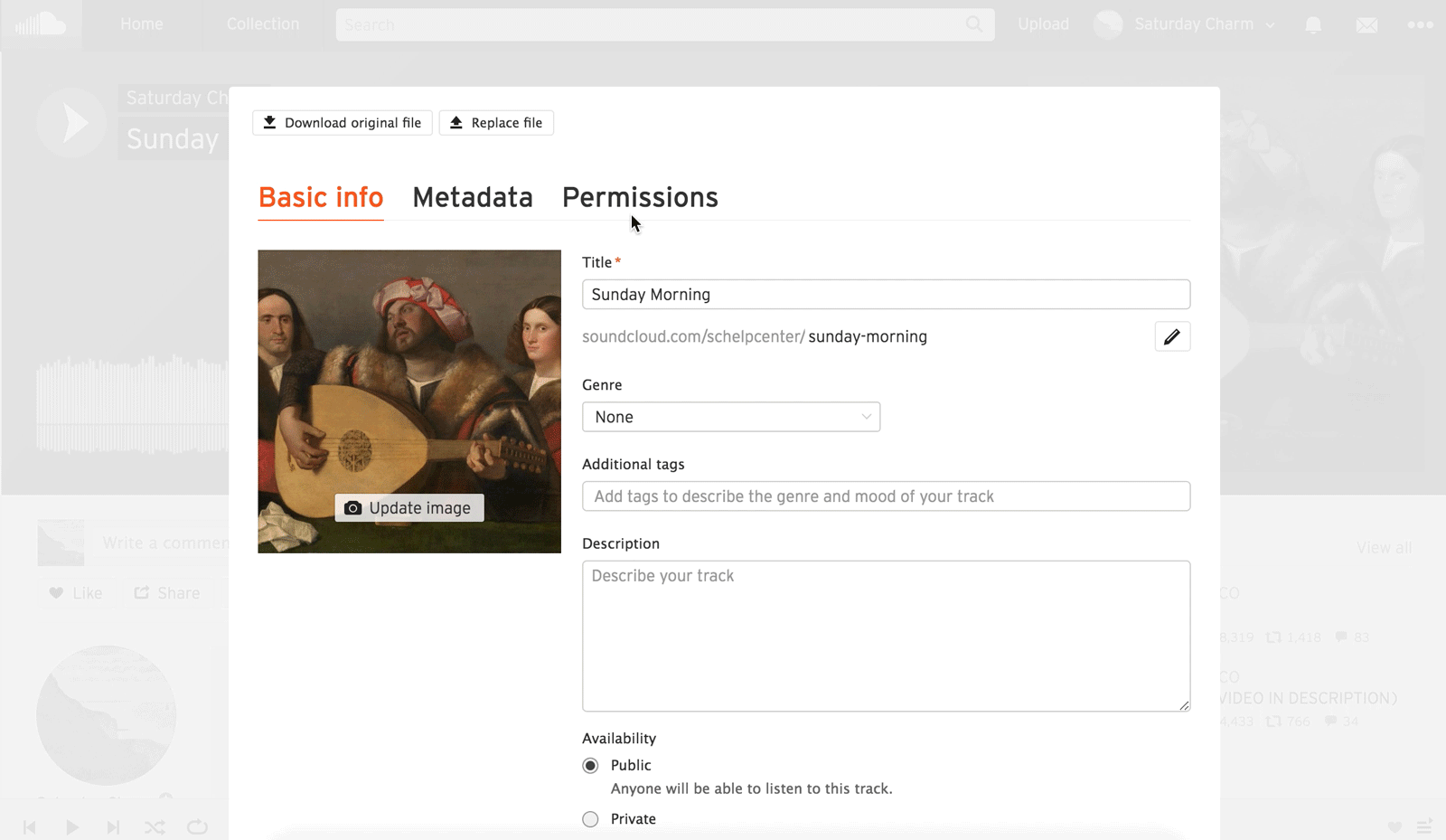 Displaying an embed code for your track.gif
