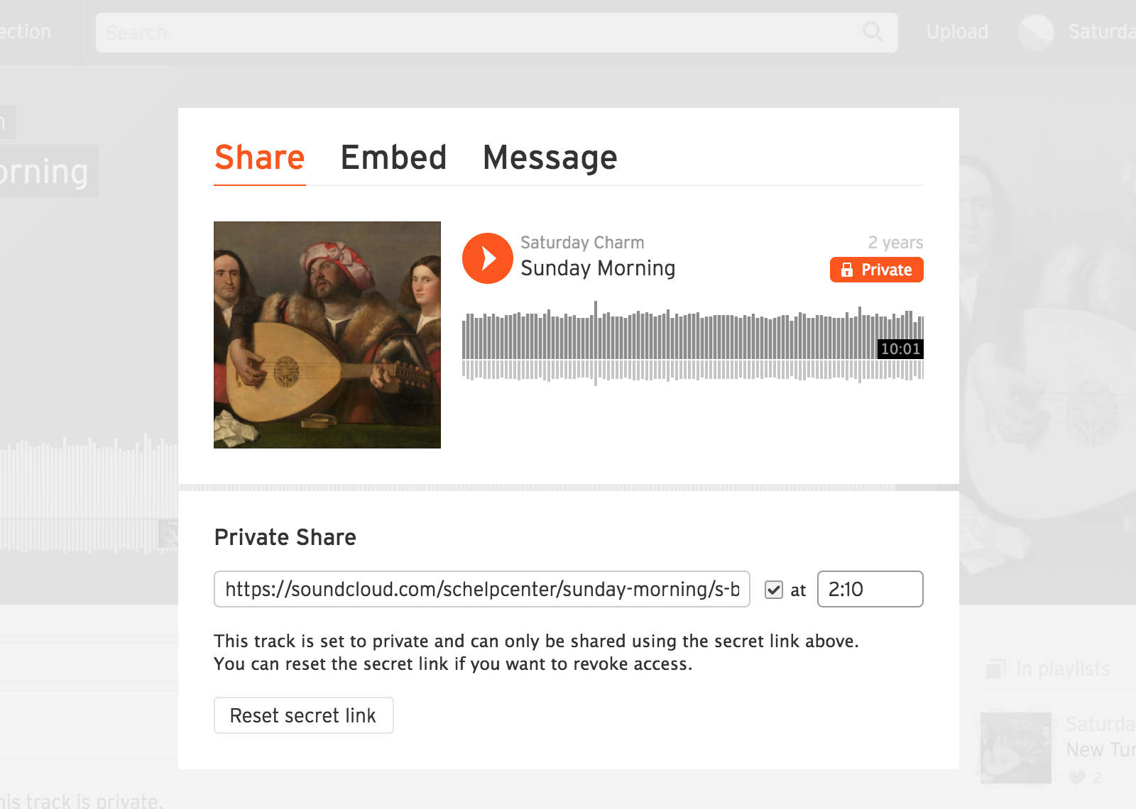 Sharing A Private Track Or Playlist Within Soundcloud Soundcloud - hc priv track share 1 png