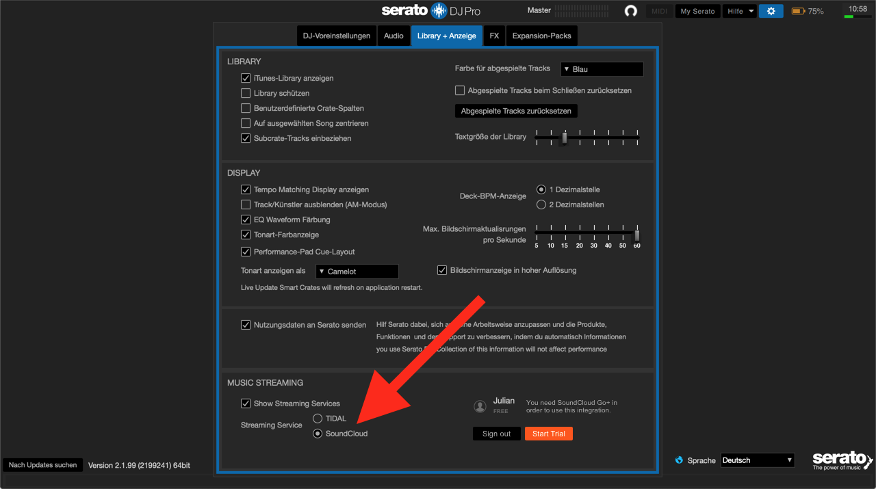 best setting sync on serato dj 1.7